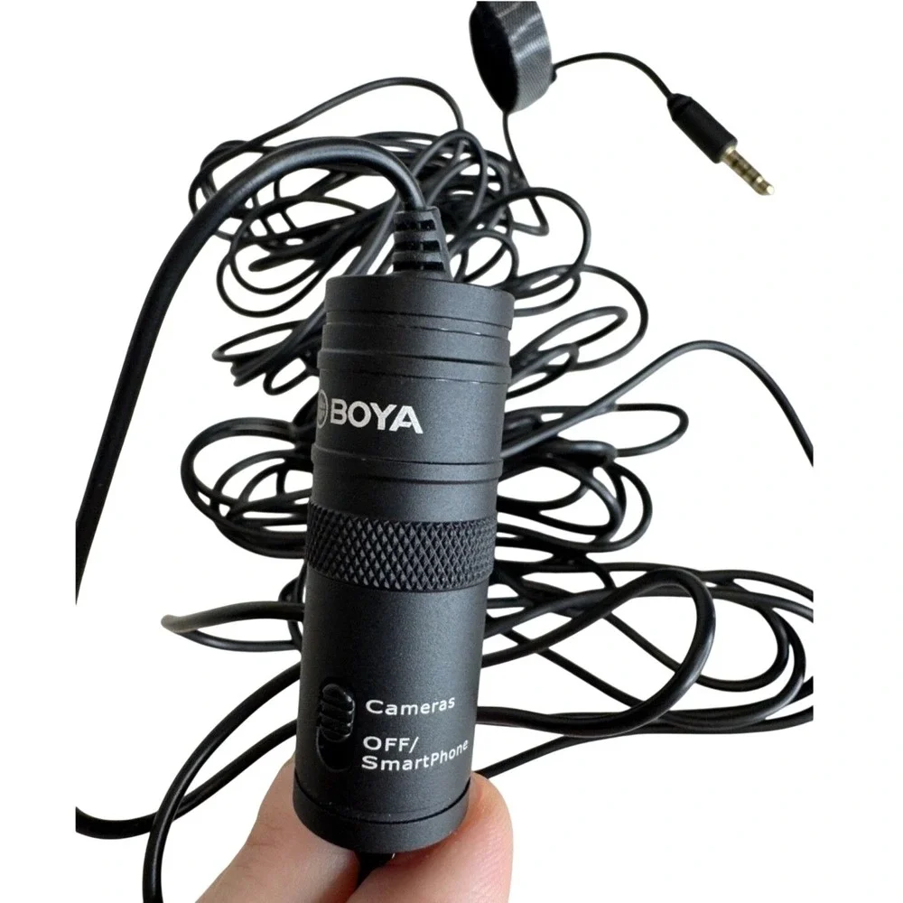Boya BY-M1 Omnidirectional Lavalier Microphone for DSLR Cameras and Smartphones‎